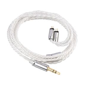 Linsoul Tripowin Solstice 26AWG Silver-Plated Copper HiFi IEM Cable for in Ear Monitor, Audiophile(2pin-0.78mm, 3.5mm)