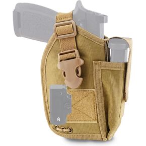 Compact OWB Holster for Pistols with Flashlight or Laser, Everyday Carry for Right Hand Universal Accessories