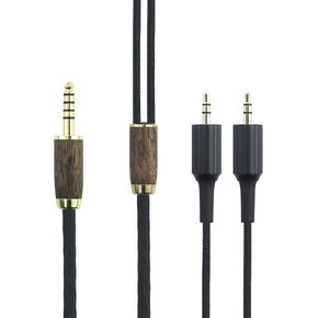 NewFantasia 4.4mm Balanced Male 6N OCC Copper Silver Plated Cord 4.4mm Balanced Cable Compatible with Sony MDR-Z7, MDR-Z7M2, MDR-Z1R Headphone Walnut Wood Shell in Kuwait