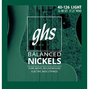 GHS Strings GHS Balanced Nickels 4 Bass Strings Medium Gauge (37.25" Winding) (4M-NB)