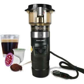 Portable Single Serve Car Coffee Maker Brewer for Kcups Pod