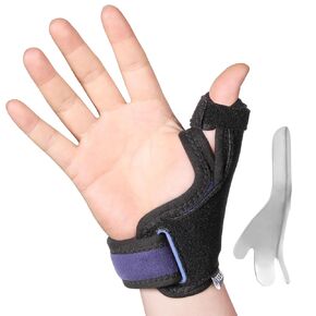 دعامة دعم المعصم velpeau Thumb، CMC Thumb Spica Spica لألم التهاب المفاصل، De Quervains Tenosynovitis، إبهام الزناد، التهاب الأوتار، التواء، يناسب كلا اليدين اليسرى أو اليمنى (إصدار إدراج بلاستيكي، M)