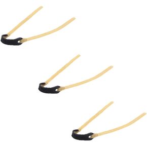 3 Pcs 6X9mm Elastic Rubber Band Bungee Replacement for Slingshot Catapult Hunting