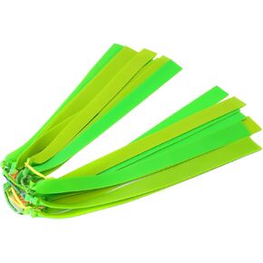 10Pcs 1 mm Thickness Slingshot Bands Flat Fishing Rubber Bands for Archery Arrows Fishing Slingshot Replacement Bands Powerful Fishing Band
