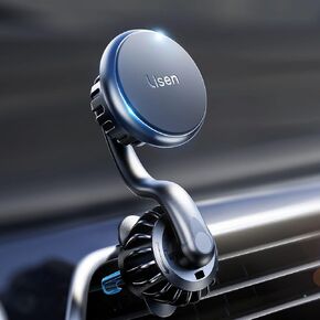 LISEN Magnetic Phone Holder for Car Mount Adjustable Phone Magnet for Car Enjoy Never Blocking Universal Air Vent Magnetic Car Cell Phone Holder Mount Fit for All 4"-13" Tablets & Smartphones
