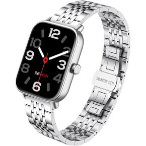 IDW13,IDW16,IDW19,IDW17 Smartwatch Bands, LYSANDRA 22mm Solid Stainless Steel Mesh Watch Band for Men Women Compatible for TOOBUR,TEMINICE,VRPEFIT,Konitee,Faweio IDW13 Watch/Woneligo W3/TOOBUR,Faweio IDW16 Watch/MILOUZ,Amzhero,A-TGTGA,TOOBUR IDW19 Watch/T