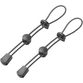 GSHLLO 2 Pcs Black Backpack Pole Ropes Climbing Stick Tie Cord Hiking Stick Holder Walking Pole Fixing Buckle Rope for Mountaineering Trekking