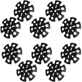 Walking Stick Tips,Removable Mud Ski Basket Trekking Pole Snowflake Basket,Removable Mud Ski Basket Replacement Accessory for Hiking Poles(10 PCS)