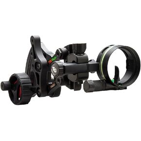 TRUGLO Range Rover Single-Pin Micro-Adjustable Archery Hunting Moving Bow Sight with Zero-in Adjustment Dial - Adjustable Quiver Mount & LED Light Included - Left & Right-Handed Configurations