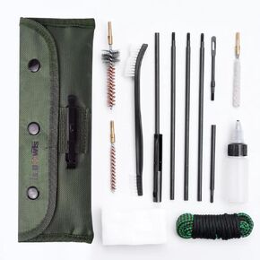 LSGOWTS Rifle Gun Cleaning Kit Pistol Brushes Mops Cleaner for 5.56mm 22LR .22 Cal with .223 Gun Snake Set