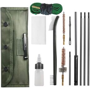 Rifle Gun Cleaning Kit Pistol Brushes Cleaner for 5.56mm 22LR .22 Cal with .223 Gun Snake Set