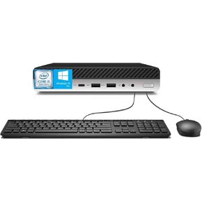 HP EliteDesk 800 G4 Mini Grade A Desktop, Intel Core i5-8500T Professor, 2.1 GHz, 16GB DDR4 RAM, 512GB SSD, Wi-Fi, Bluetooth, Windows 10 Pro 64 bit (Renewed)