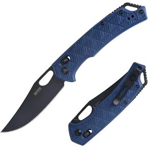 SRM Pocket Folding Knives, Ambidextrous lock, Tool-free Ambidextrous Clip, Stainless Steel Blade, FRN Handle, For Outdoor and EDC Use, 9201-PL…