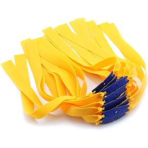 Folding Yellow Flat Elastic Band 0.75mm Thickness Replacement Flat Rubber Bands for Slingshot Catapult