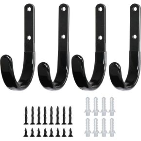 Gun Rack for Wall 45° Adjustable Gun Wall Mount 50lbs Rated Firearm Storage Gun Holder Scratchproof PVC Coating Indoor Gun Racks Easily Installed on Door, Desk, Shelf, Vehicle, 4 Pcs Rifle Wall Mount.