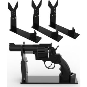 Acrylic Pistol Rack, Transparent Gun Display Rack, Small Pistol Gun Toy Portable Desktop Decoration Display (4PCS)