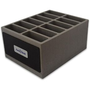 BenchMaster Weapon Rack - AR Mag Rack (12-Units) - Gun Safe Storage Accessories - Gun Rack, gray, BMWRAR12