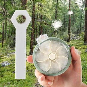 Hunting Wind Checker, Fillable Wind Detector For Hunting With 3 Packs Of Odorless Down Filling, Visualize Wind Direction Indicator With Grid Management, Detects The Breeze (Scent Wick not included)