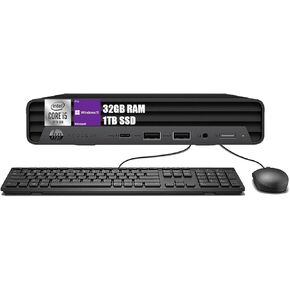 HP ProDesk 600 G6 Mini Desktop Computer PC, Six-Core i5-10500T, 32GB RAM, 1TB SSD, Keyboard and Mouse,WiFi, Bluetooth, Windows 11 Pro (Renewed) in Saudi Arabia