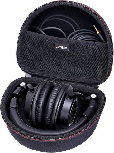 Headphone Case for Audio-Technica ATH-M30X / ATH-M50X / ATH-M40X / ATH-M50xBT2 / ATH-M50xBT2DS Headphones, Black in Kuwait