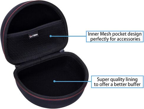 Headphone Case for Audio-Technica ATH-M30X / ATH-M50X / ATH-M40X / ATH-M50xBT2 / ATH-M50xBT2DS Headphones, Black in Kuwait