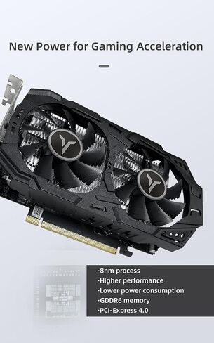 Yeston Gaming Geforce RTX 3050 6G 96 Bit GDDR6 Graphics Card Nvidia Pci-Express 4.0 Video Cards Desktop Computer PC Video Gaming GPU in Saudi Arabia