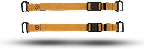 WANDRD Premium Accessory Straps: Durable 1" Backpack Straps with Secure Magnetic Buckle, Custom Metal Gatekeepers & Reflective Logo – Perfect for Securing Gear to Any Backpack (2-Pack) in Kuwait