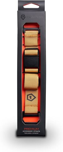 WANDRD Premium Accessory Straps: Durable 1" Backpack Straps with Secure Magnetic Buckle, Custom Metal Gatekeepers & Reflective Logo – Perfect for Securing Gear to Any Backpack (2-Pack) in Kuwait