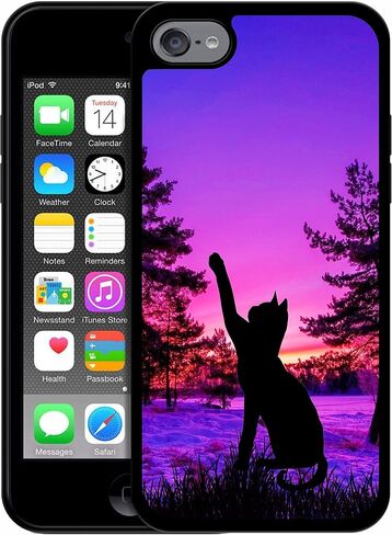 حافظة SM لجهاز iPod Touch 7، حافظة iPod Touch 6، حافظة iPod Touch 5 - حافظة/غطاء خلفي لهاتف iPod Touch 7/6 / 5 من المطاط الناعم من مادة TPU المقاومة للصدمات. in Saudi Arabia