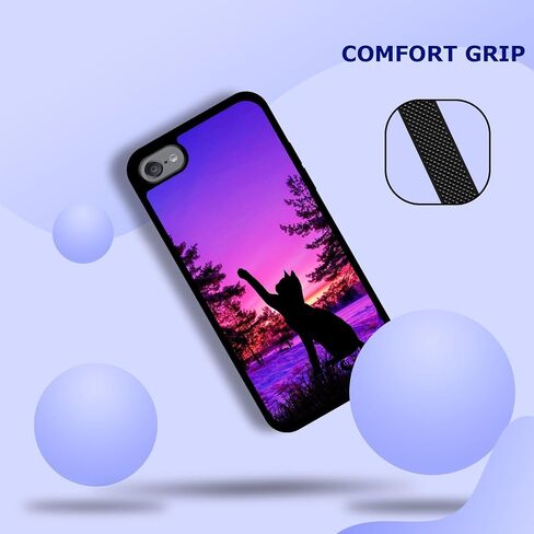 حافظة SM لجهاز iPod Touch 7، حافظة iPod Touch 6، حافظة iPod Touch 5 - حافظة/غطاء خلفي لهاتف iPod Touch 7/6 / 5 من المطاط الناعم من مادة TPU المقاومة للصدمات. in Saudi Arabia