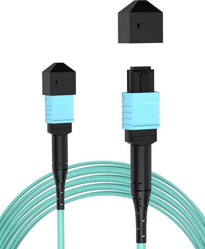 كابل ألياف MTP/MPO إلى MPO، كابل توصيل ألياف متعدد الأوضاع 3M OM3 12 جديلة لتطبيق متوافق مع QSFP+أجهزة الإرسال والاستقبال MTP in Kuwait