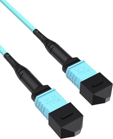 كابل ألياف MTP/MPO إلى MPO، كابل توصيل ألياف متعدد الأوضاع 3M OM3 12 جديلة لتطبيق متوافق مع QSFP+أجهزة الإرسال والاستقبال MTP in Kuwait