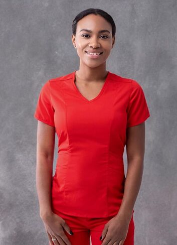 Adar Pro Scrubs for Women - Modern V-Neck Scrub Top in Saudi Arabia
