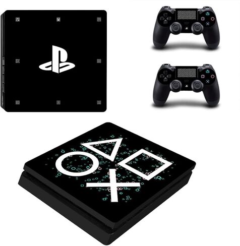 مجموعة جلود وحدة التحكم PS4 النحيفة أيقونات اللعبة من الفينيل ملصق لاصق لاصق لأزرار اللعبة in Kuwait