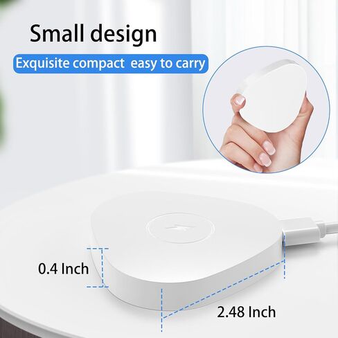 Wireless Charger Compatible with Sonos Roam Gen 2nd/1st, Magnetic Charging Base, Power up Charging Dock for Portable Bluetooth Speaker for Sonos Roam SL(White) in Kuwait