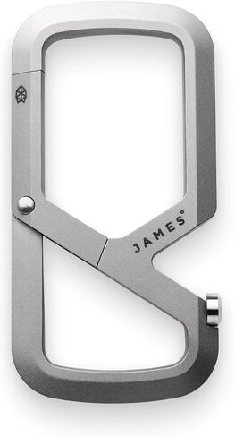 حلقة تسلق مصنوعة آليًا شديدة التحمل من JAMES° Mehlville مع تصميم مزدوج الحجرة لقفل مفاتيحك بشكل آمن، هيكل فردي خفيف الوزن للاستخدام اليومي in Saudi Arabia