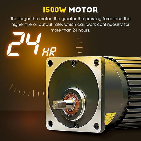 CGOLDENWALL 1500W آلة ضغط الزيت الأوتوماتيكية التجارية، آلة ضغط الزيت الصناعية، آلة ضغط زيت بذور المكسرات، آلة الضغط الساخنة الباردة، جميع مستخرج الزيت العالي من الفولاذ المقاوم للصدأ CE (فضي، 110 فولت) in Saudi Arabia