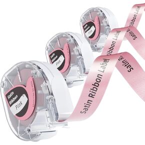 Phomemo P12 Satin Ribbon for Gift Wrapping, Bouquets, DIY Crafts, Party Decor, Compatible with DYMO Letratag Refills LT-100H LT-100T 200B,and Phomemo P12 P12PRO LT12 F12 Label Makers,12mm x 2m, 5 Pack in Kuwait