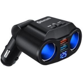 Transmisor Bluetooth USB Manos Libres para Coche con MP3, QC 3.0, LED y Cargador FM Inalámbrico