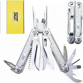 SQT2048 20-in-1 Multitool, Gifts for Men, Foldable & Self-Locking, Professional Multitool for DIY, Outdoor Camping, and Home Repairs...