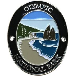 Walking Stick Medallion Hiking, Olympic National Park Hiking Stick Medallion, Trekking Hiking Walking Pole Stick, Traveler Collection Souvenir