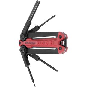 BIRCHWOOD CASEY Gun Multi-Tool | Durable Versatile Compact Gunsmithing 4-in-1 Tool Compatible with Glock | Hex Driver, 3 Mm Pin Punch, .050" Allen Wrench & Flat Blade Screwdriver Included
