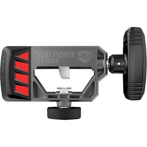 Real Avid Universal Glock Sight Pusher | Front and Rear Sight Tool for Glock 19, 17, 43, 26, 22, 48 & More | Pistol Sight Pusher Tool for Adjusting Dovetail Sights on Most Glock Sight Styles
