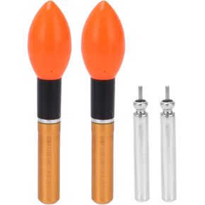 Alomejor Light Fishing Floats 2pcs LED Night Fishing Bobber Luminous Fishing Bobbers for Night Fishing