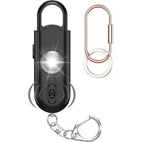 Safe Sound Personal Safety Alarm for Women - Loudest 130dB Siren with Strobe SOS LED Light Safety Keychain, Personal Sound Safety Siren for Women, Men, Children, Elderly,Ice Blue