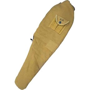 WW2 M1 CARBINE FLEECE LINED CANVAS CASE WITH CARRY STRAP Marked US khakhi