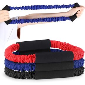 3 Pcs Archery Bow Strength Trainer 30 40 50 Lbs Arm Strength Exercise Band Rubber Stretch Bands Archery Accessories for Archery Bow Practice Shooting Accessories