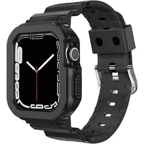 Tensea for Apple Watch Band 38mm 40mm 41mm 42mm 44mm 45mm 46mm 49mm for Women Men, Cute Soft Strap with Bumper Case, Cool Wristband Accessories for iWatch Ultra SE2 Series 10 9 8 7 SE 6 5 4 3 2 1