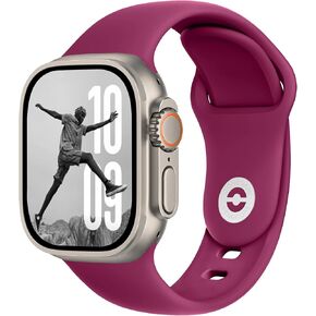 SB Sport Band for Apple Watch Bands Women Ultra 2 49mm, Series 10 46mm, 9 8 7 45mm 41mm, SE 6 5 4 44mm 40mm, 3 2 1 42mm 38mm Men iWatch, Strap Silicone