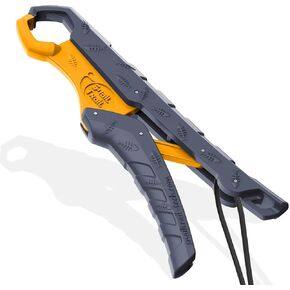 7.5''/9'' Floating Fish Gripper, Fishing Grabber, Catfish Mouth Pliers, Caught Bass Holder, Digital Scale Hook Clamp, Saltwater Lip Grip Tool with Lanyard, Gifts for Men